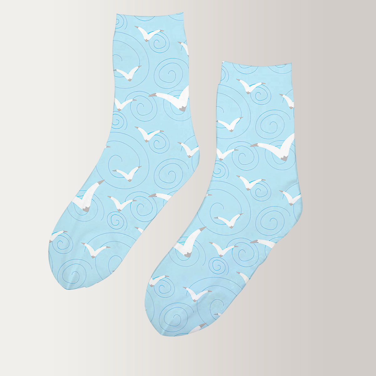Wings Seagull 3D Socks