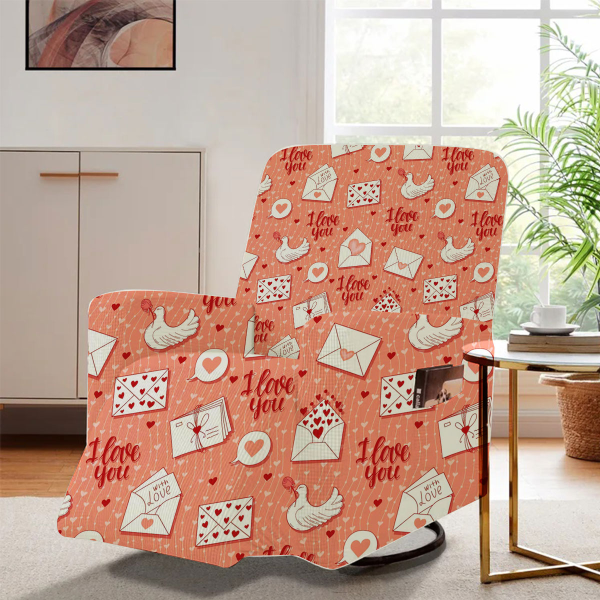 Letter From Dove With Love Recliner Slipcover 6