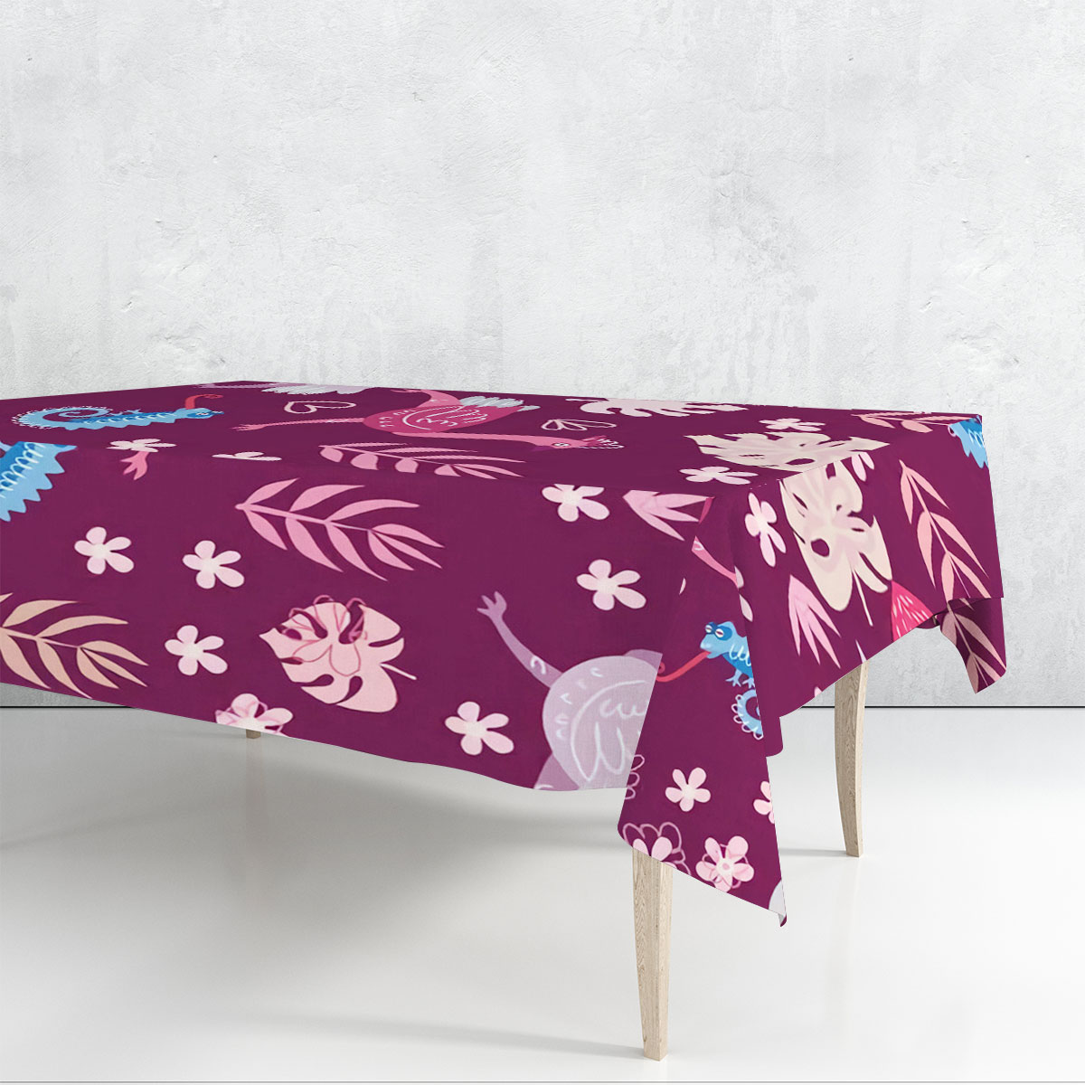 Coon Tropical Ostrich Rectangle Tablecloth 6