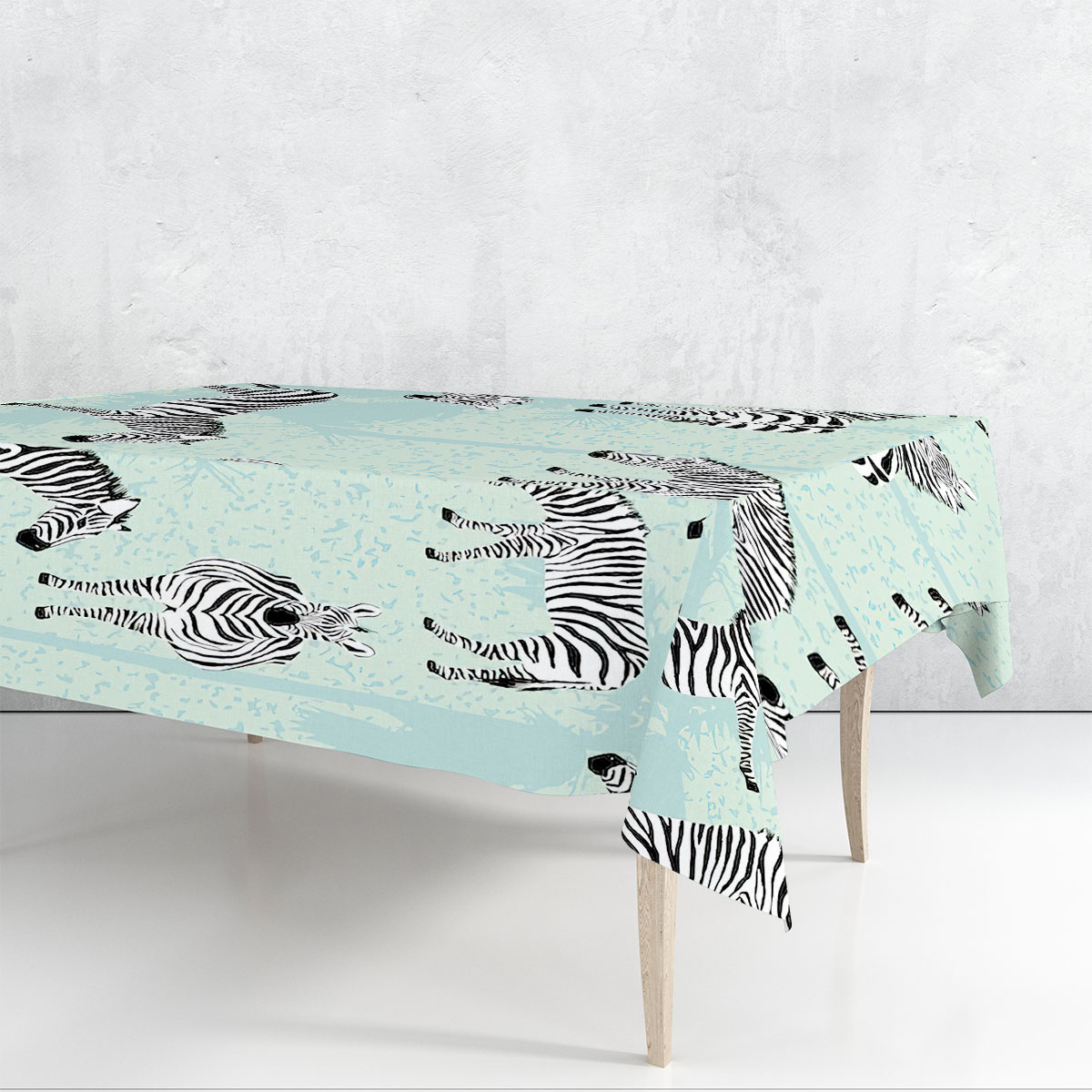 Safari Zebra Rectangle Tablecloth 6