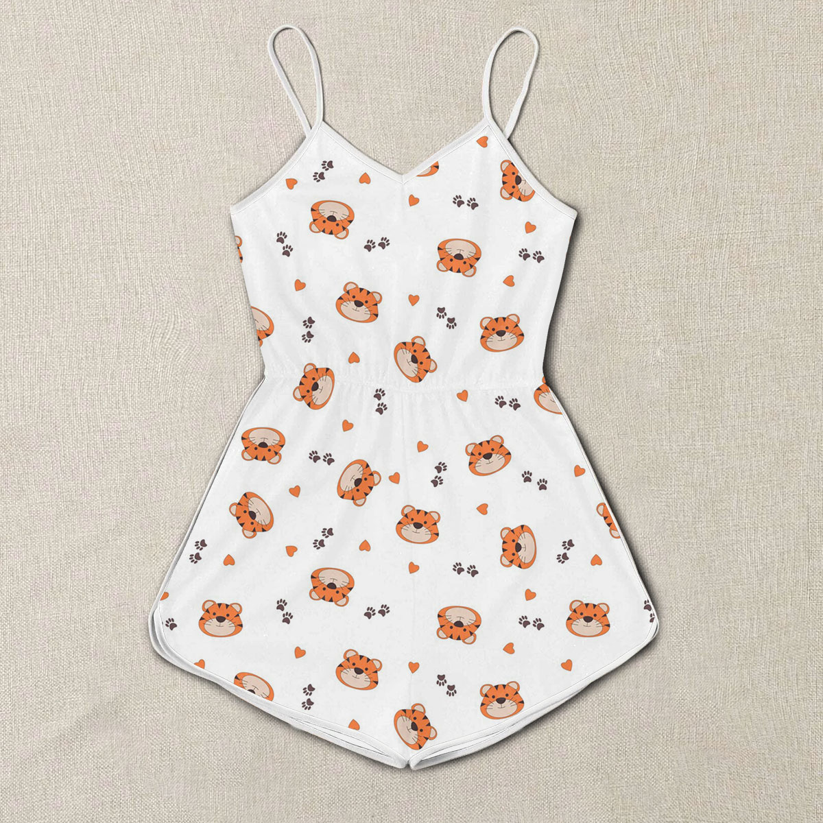Tiger Heart And Paw Romper 6