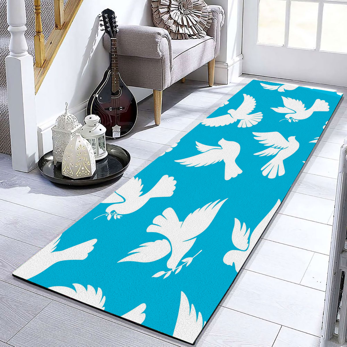 Flying Dove Peace Runner Carpet 6