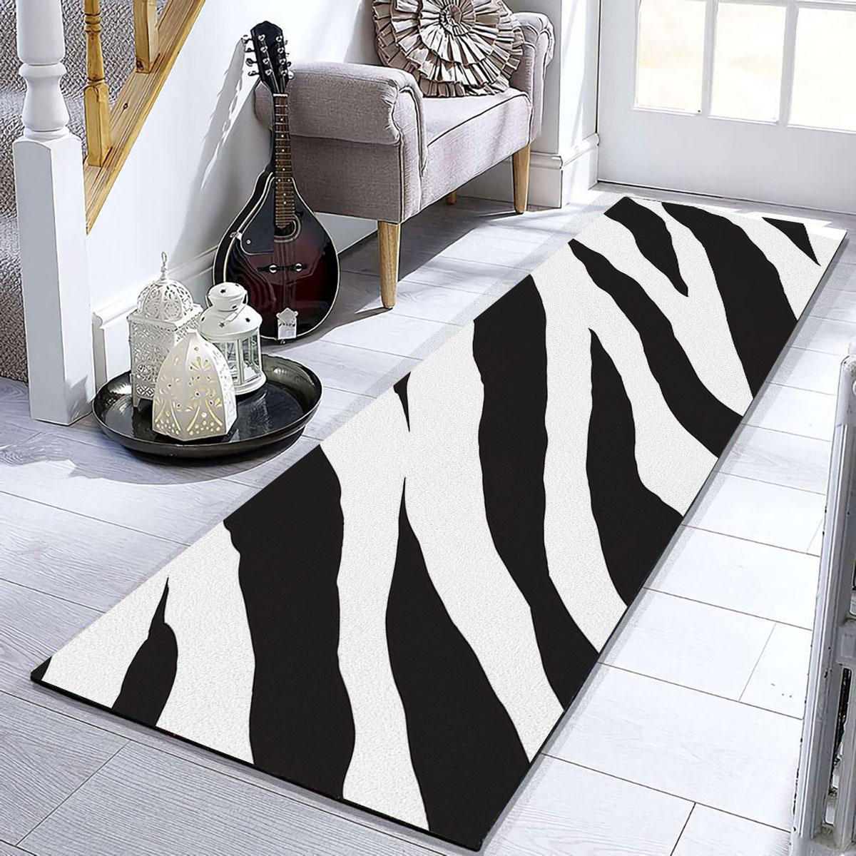 Zebra Skin Runner Carpet 6