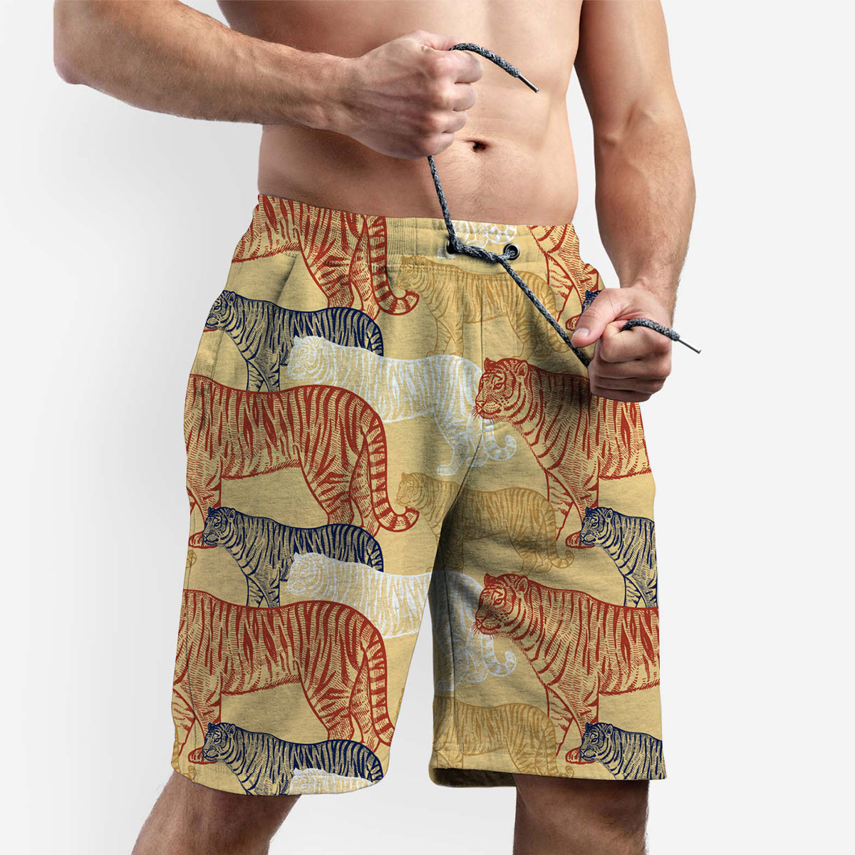 Colorful African Tiger Shorts 6