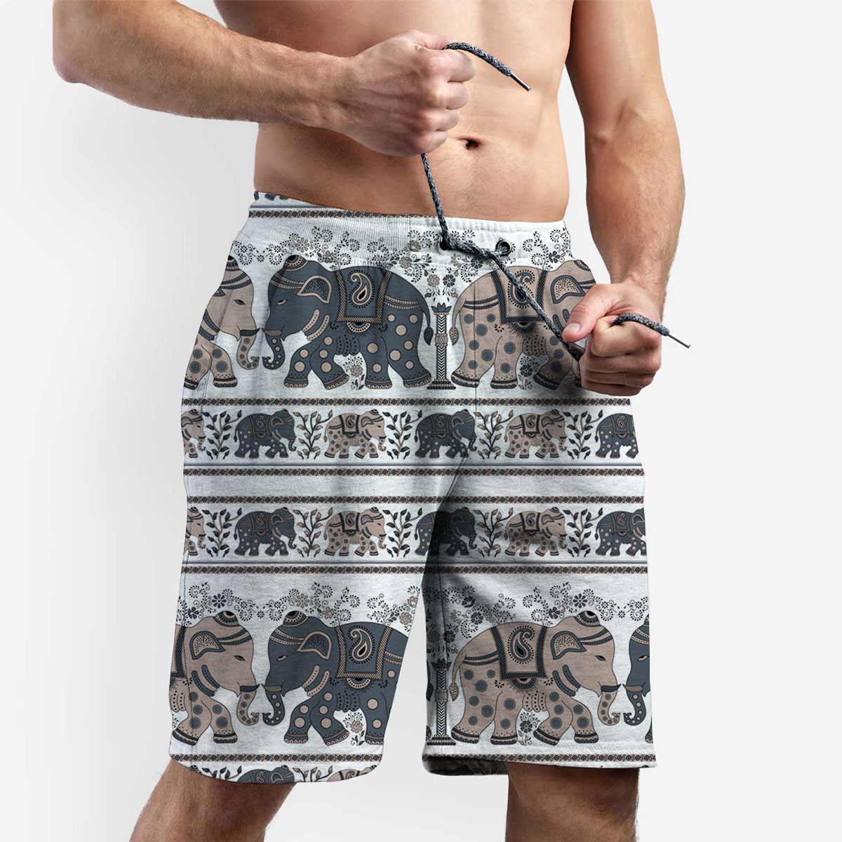 Native Asian Elephant Shorts 6