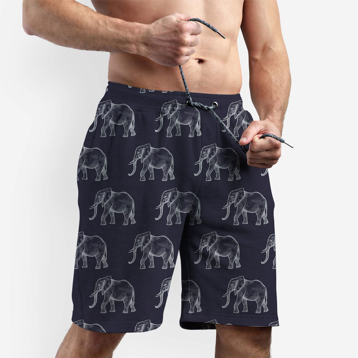 Walking African Elephant Shorts 6