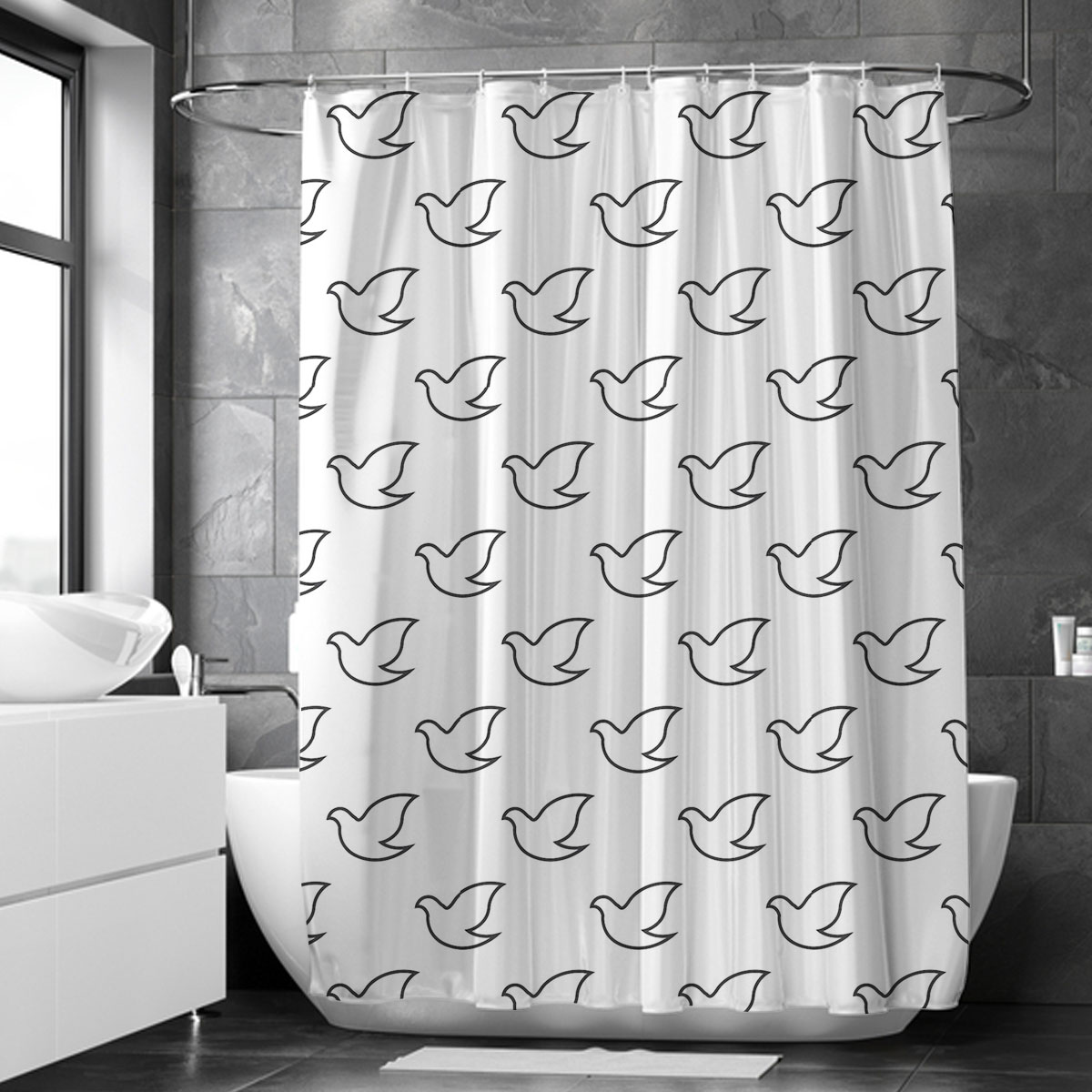 Dove Shower Curtain 6
