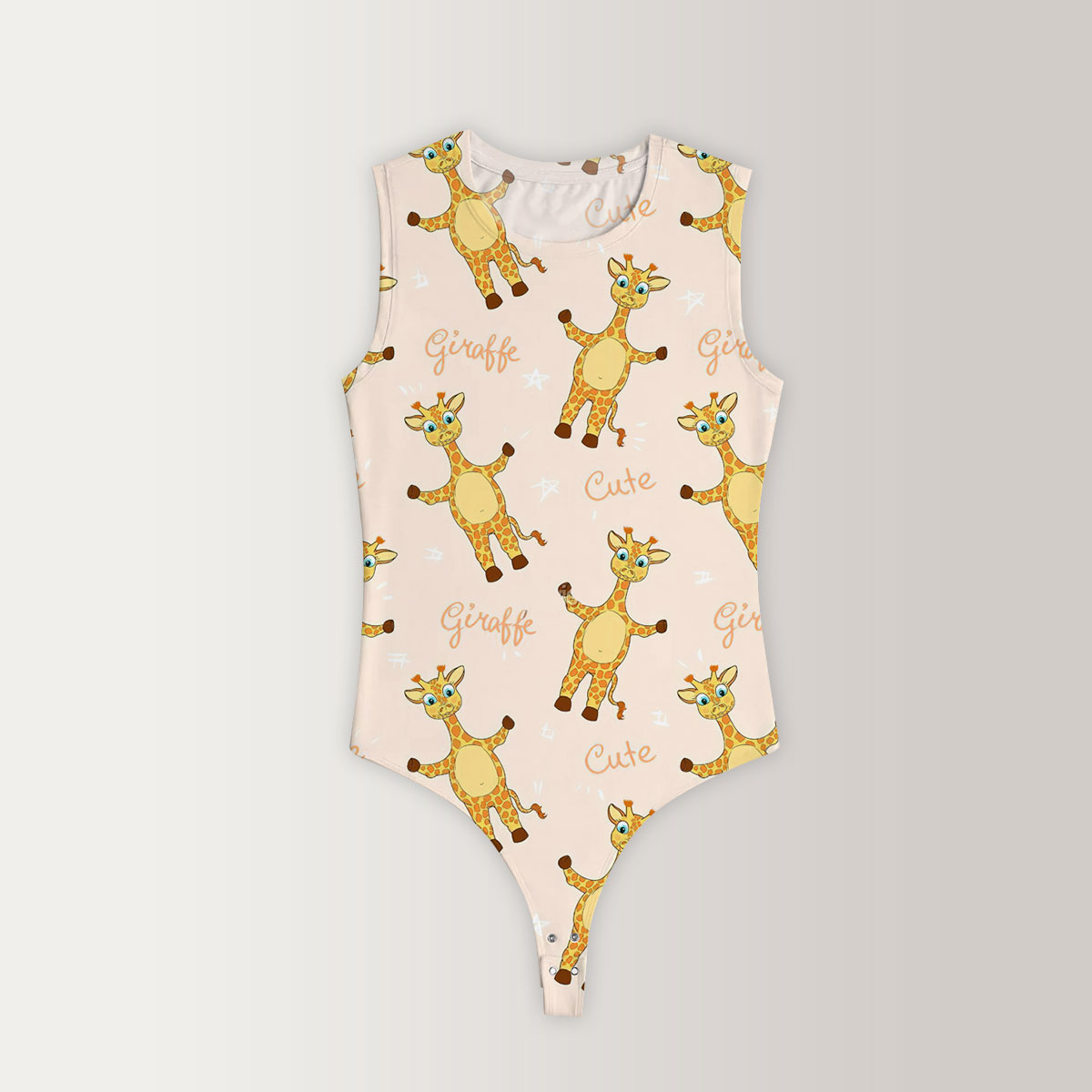 Cute Giraffe Sleeveless Bodysuit 6