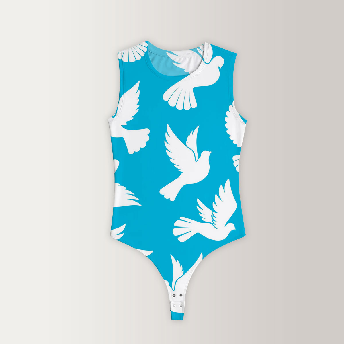 Flying Dove Peace Sleeveless Bodysuit 6