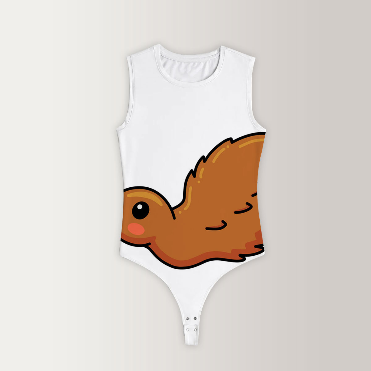 Lovely Falling Kiwi Bird Sleeveless Bodysuit 6
