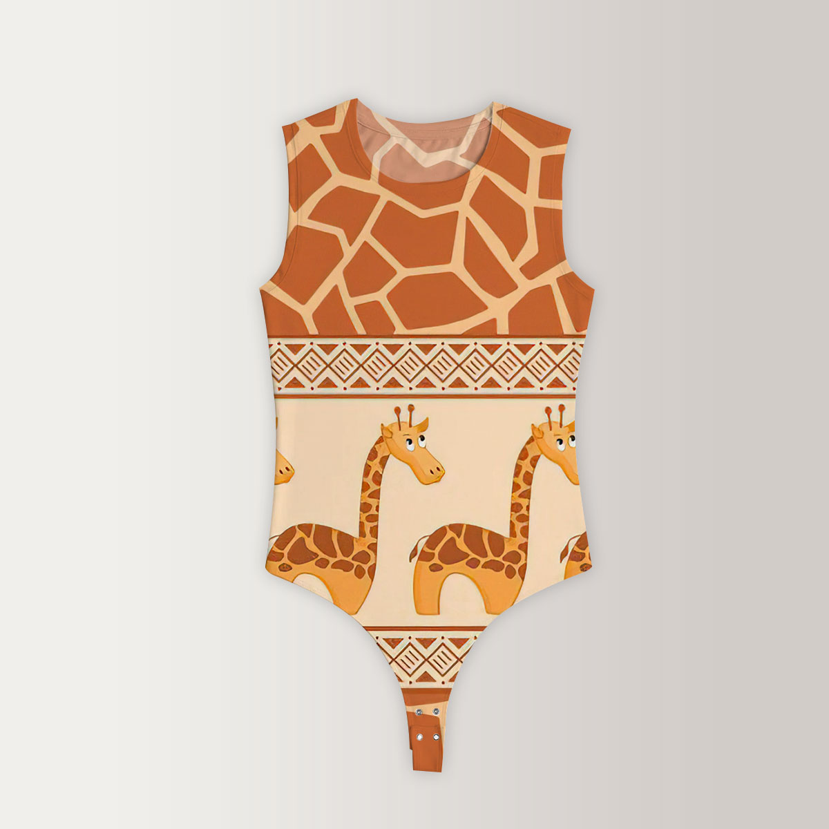 Vintage Giraffe Sleeveless Bodysuit 6