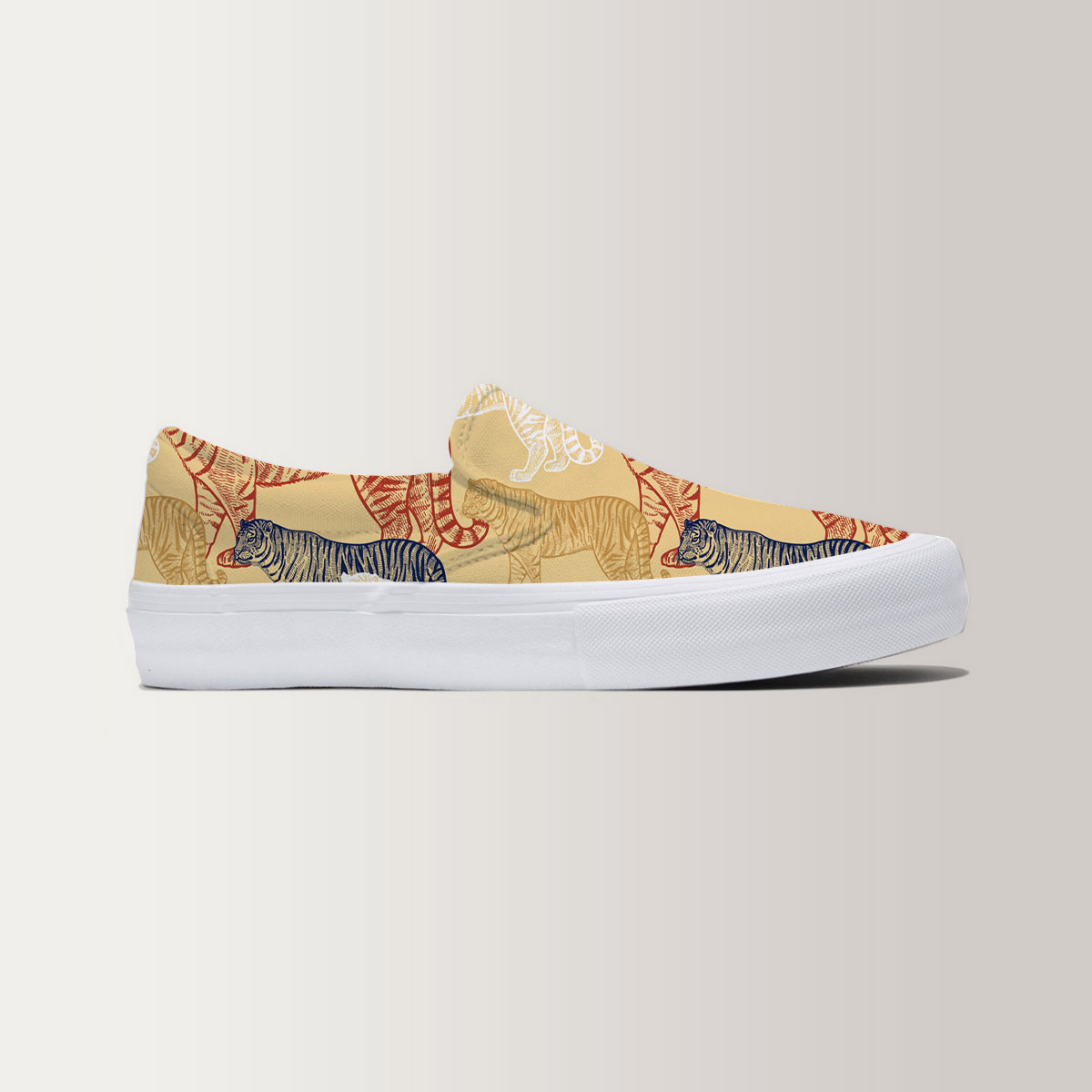 Colorful African Tiger Slip On Sneakers 6