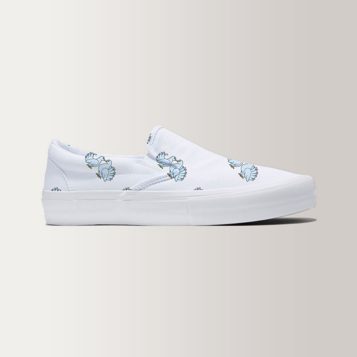 Coon Blue Dove Couple Slip On Sneakers 6