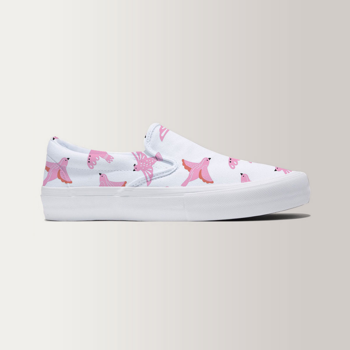 Coon Pink Flying Dove Slip On Sneakers 6