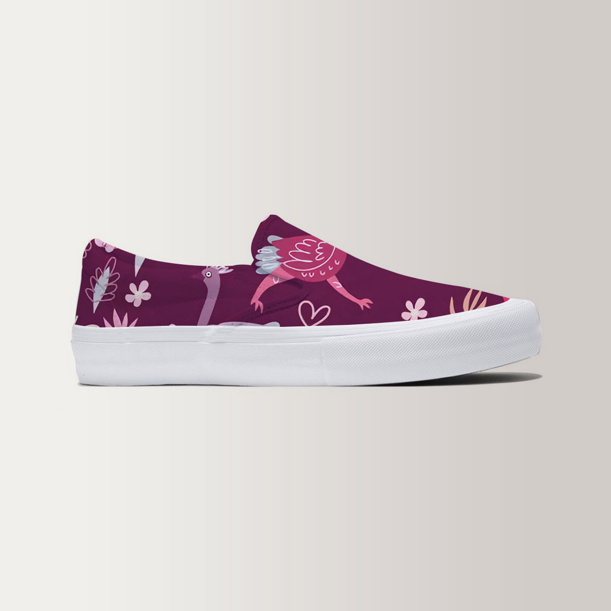 Coon Tropical Ostrich Slip On Sneakers 6