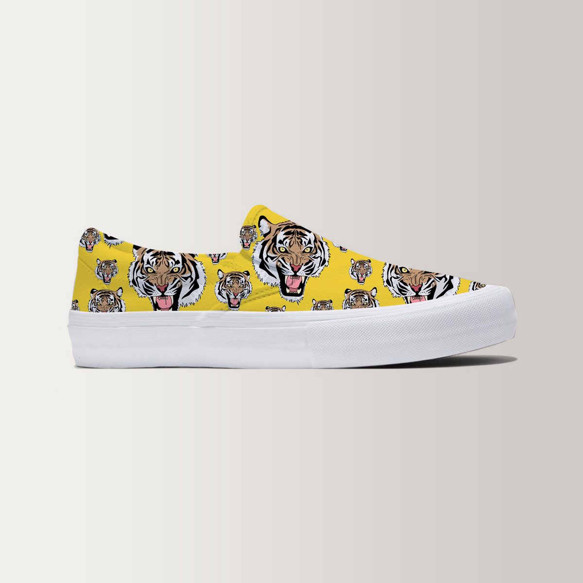 Tiger Face Slip On Sneakers 6