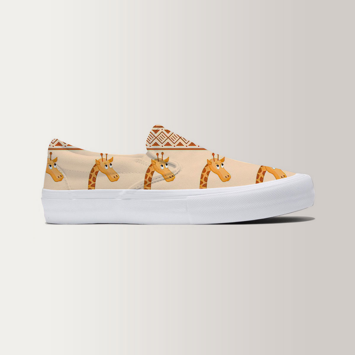 Vintage Giraffe Slip On Sneakers 6