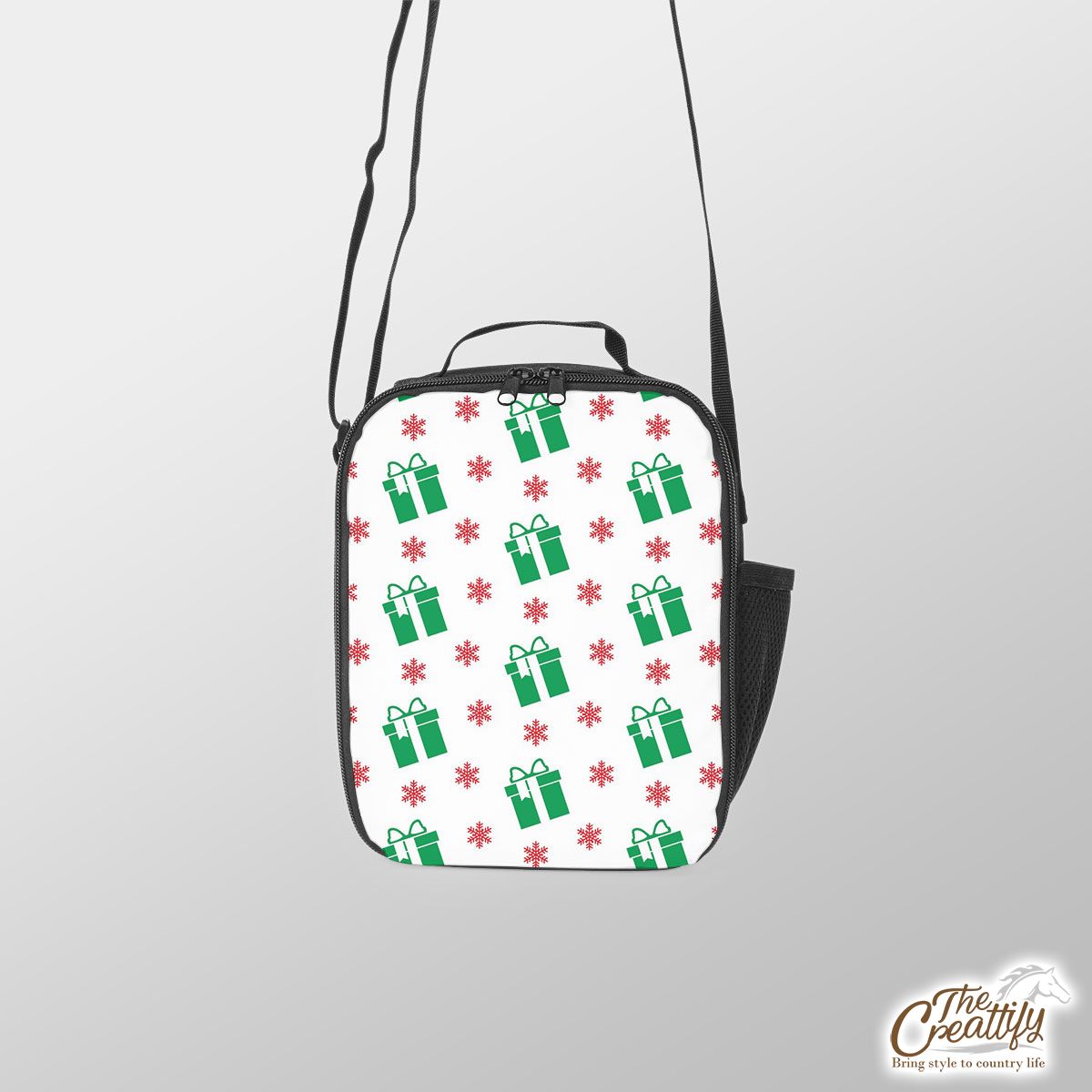 Christmas Gifts Pattern, Christmas Present Ideas Lunch Box Bag