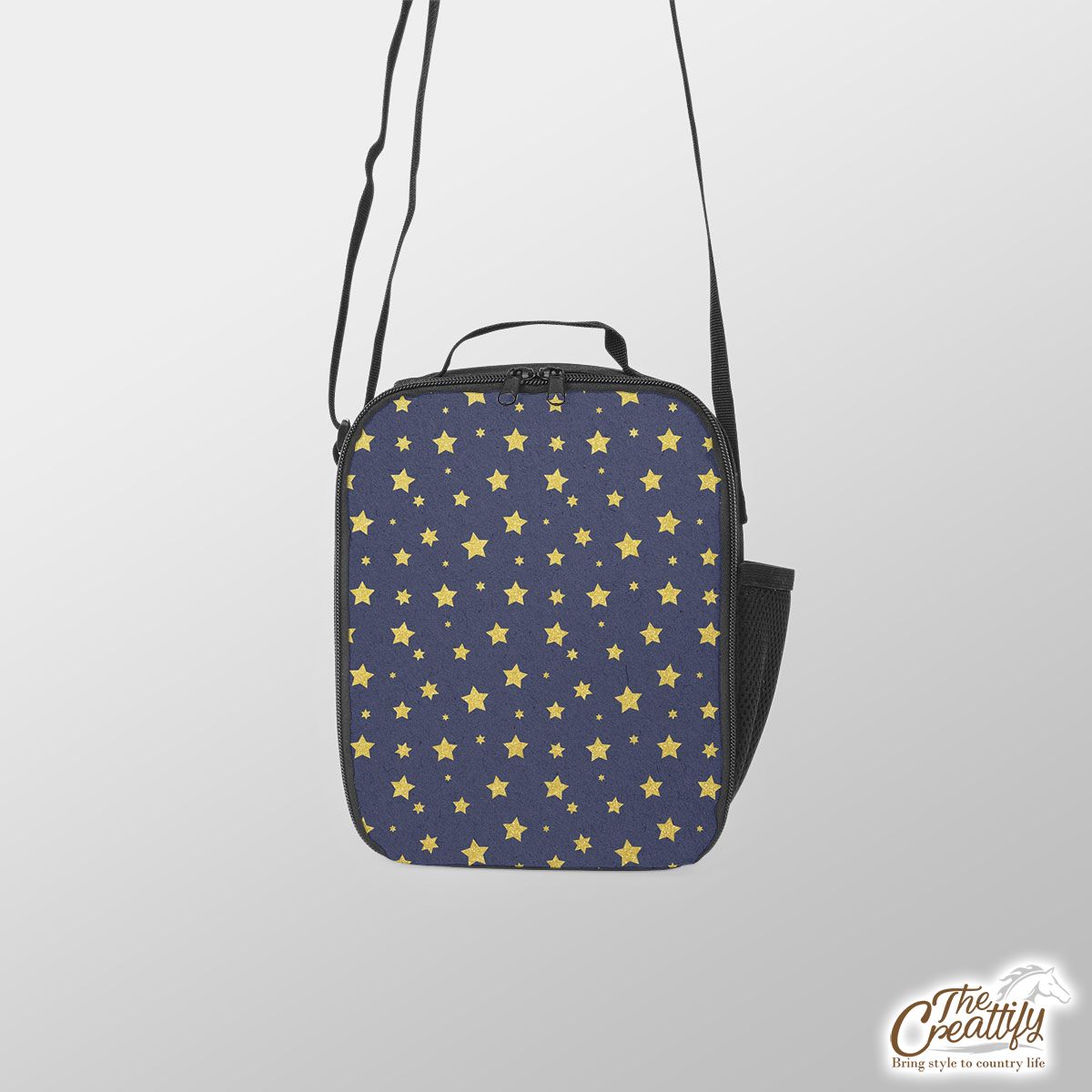 Star Sparkling Golden For Night Christmas, Christmas Gift Ideas Lunch Box Bag
