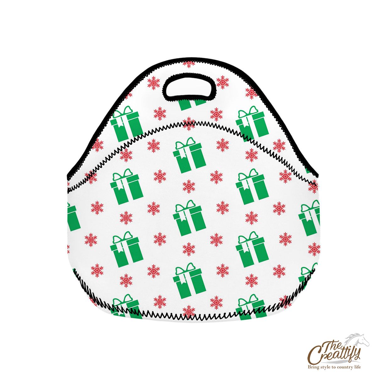 Christmas Gifts Pattern, Christmas Present Ideas Neoprene Lunch Bags