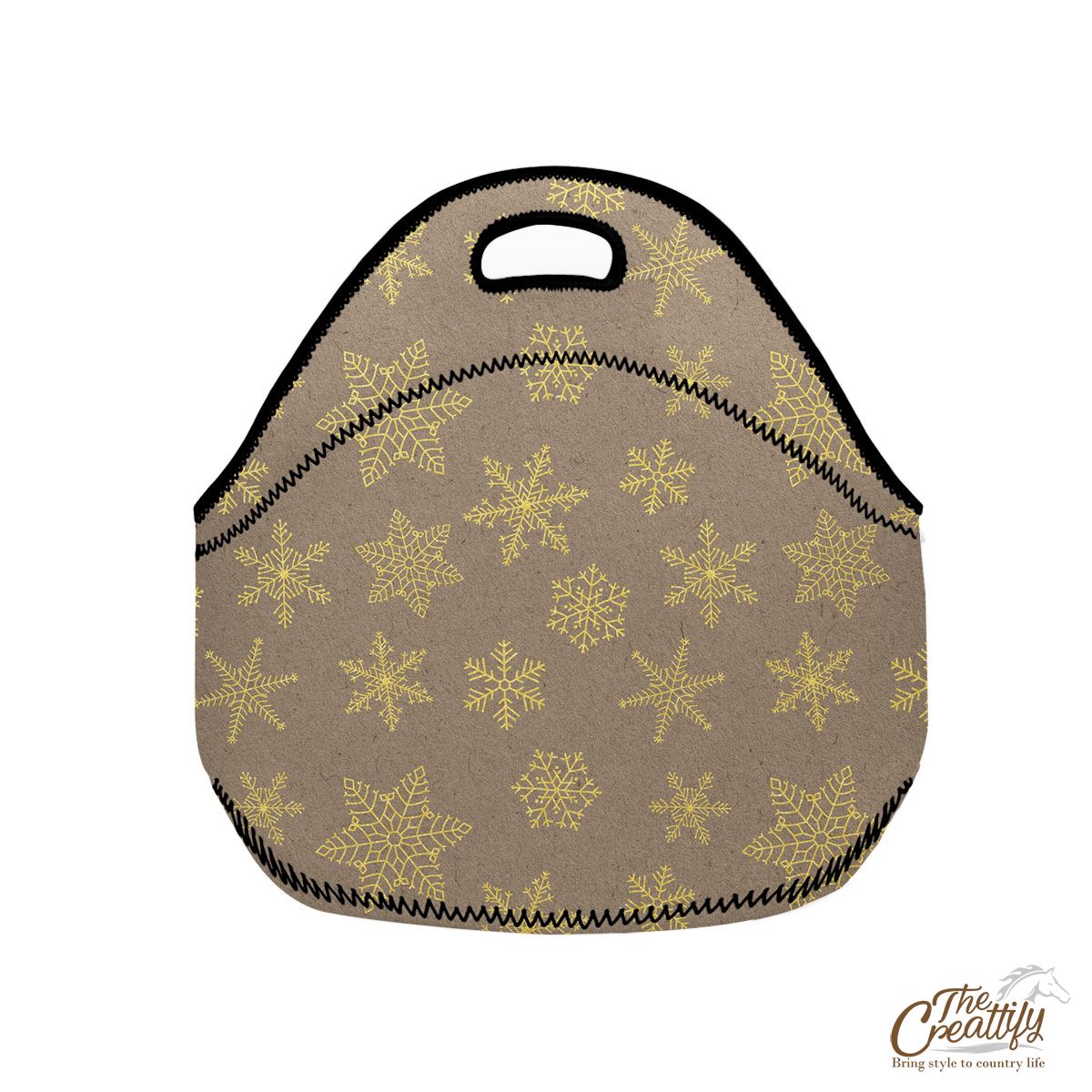 Snowflake Pattern, Christmas Snowflakes, Christmas Present Ideas Neoprene Lunch Bags