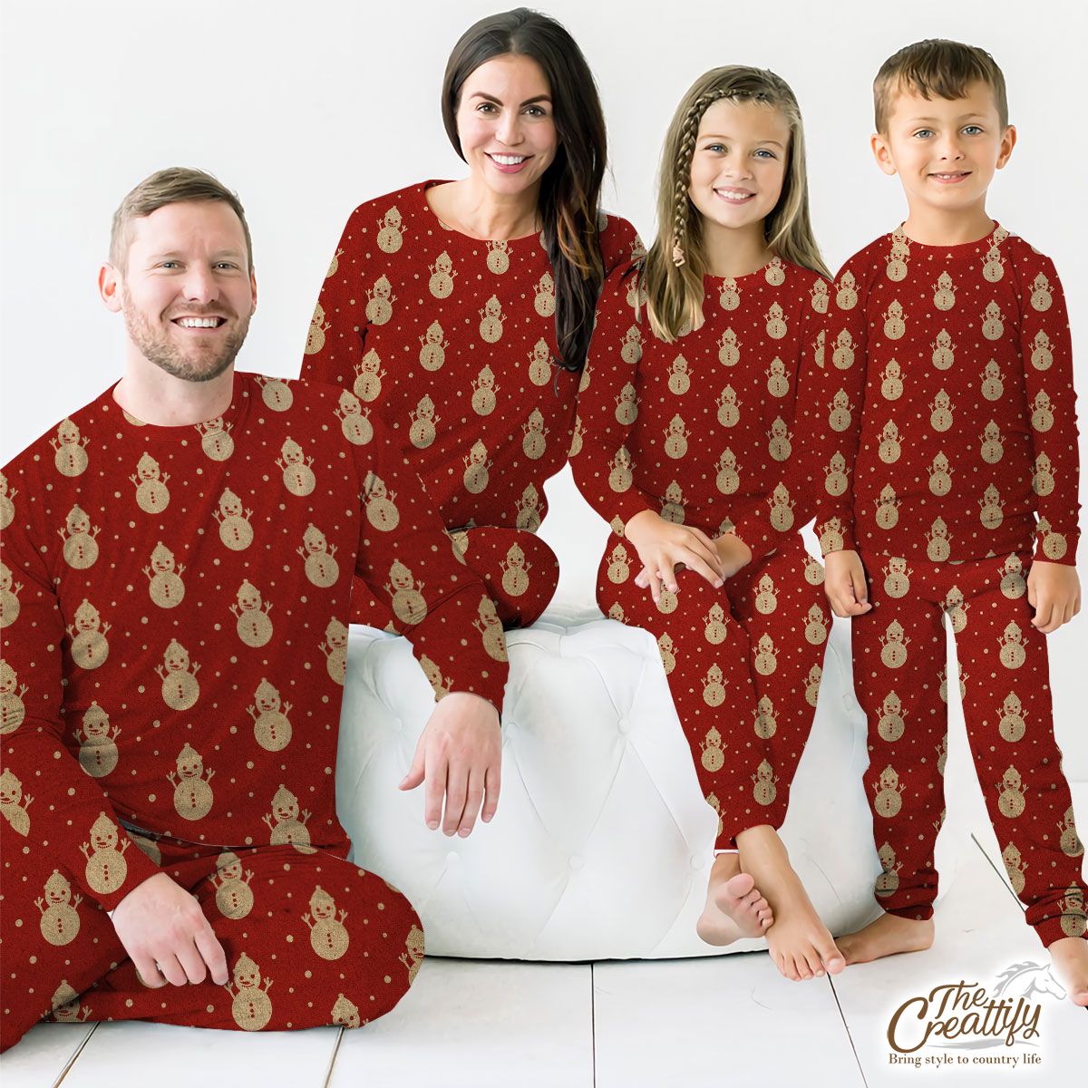 Christmas Snowman Seamless Pattern Pajamas
