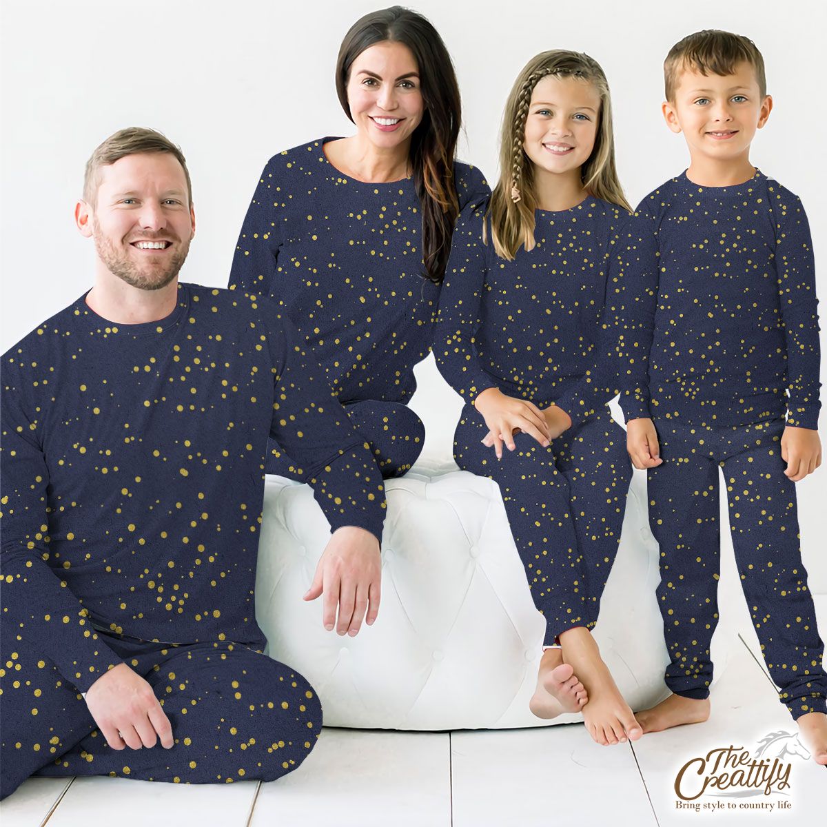 Sparkling Golden For Night Christmas, Christmas Gift Ideas Pajamas