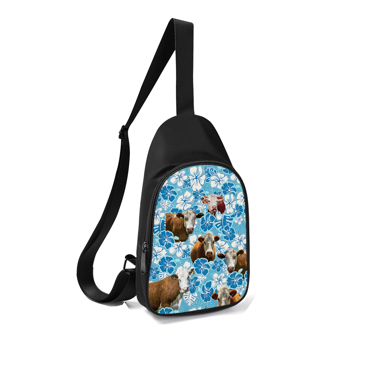 Hereford Blue Floral Chest Bags