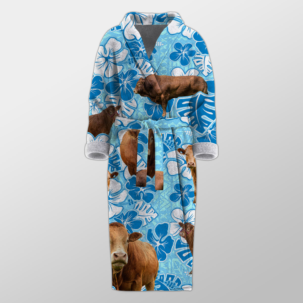 Limousin Blue Floral Night Robe