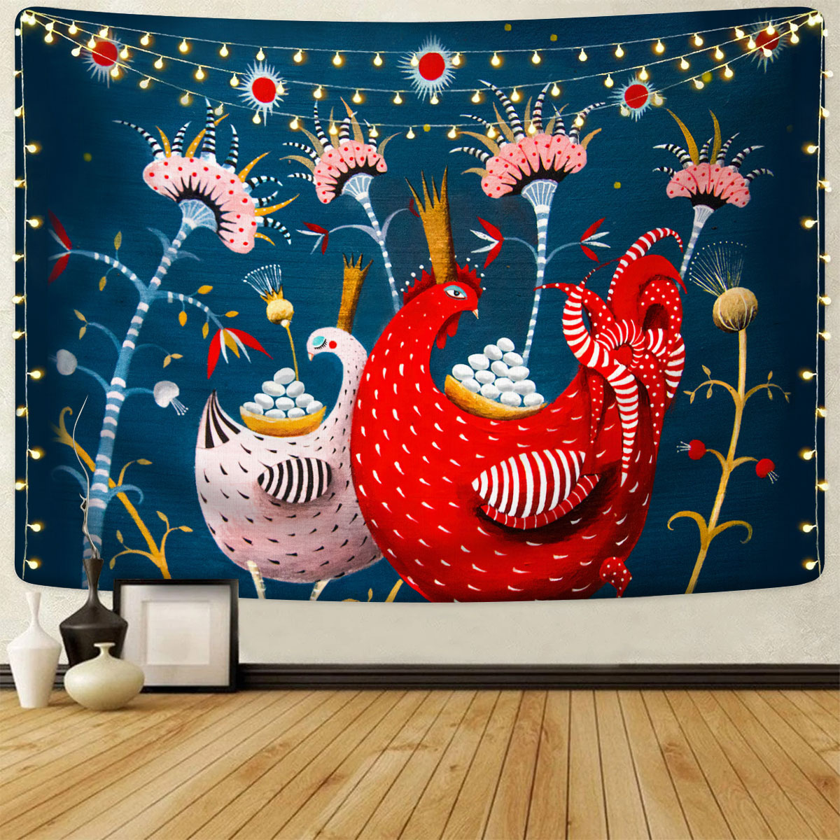 Chicken Pattern 6 Fabulous Tapestry