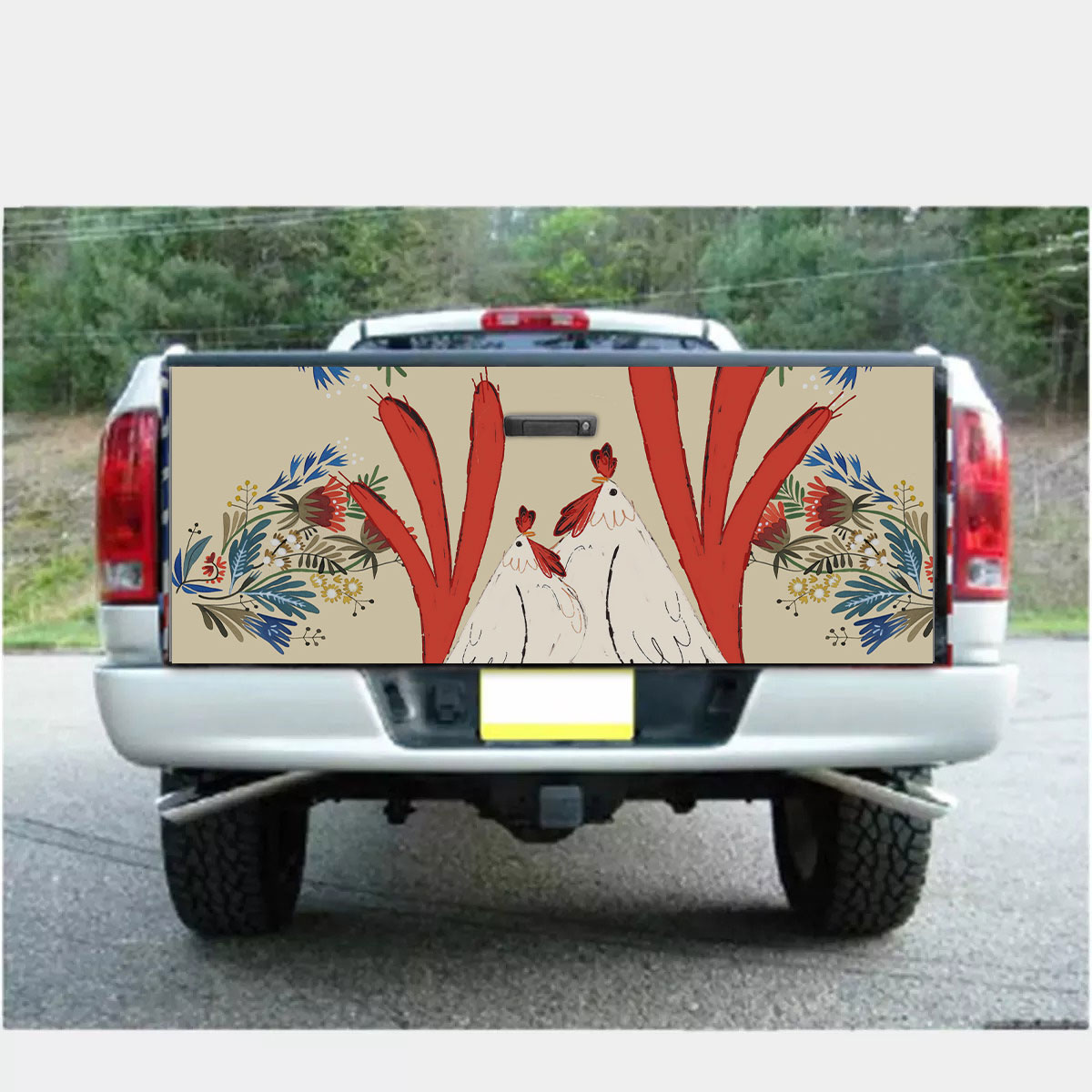 Chicken Pattern 10 Fabulous Truck Bed Decal