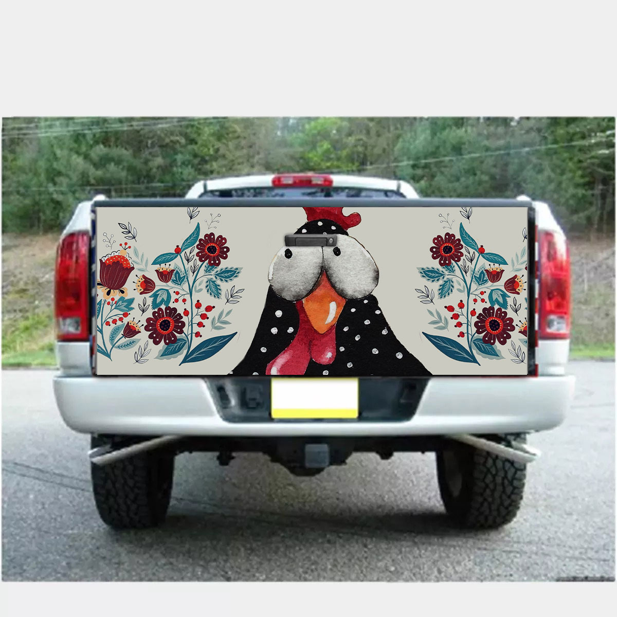 Chicken Pattern 12 Fabulous Truck Bed Decal