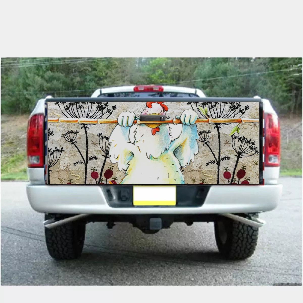 Chicken Pattern 13 Fabulous Truck Bed Decal