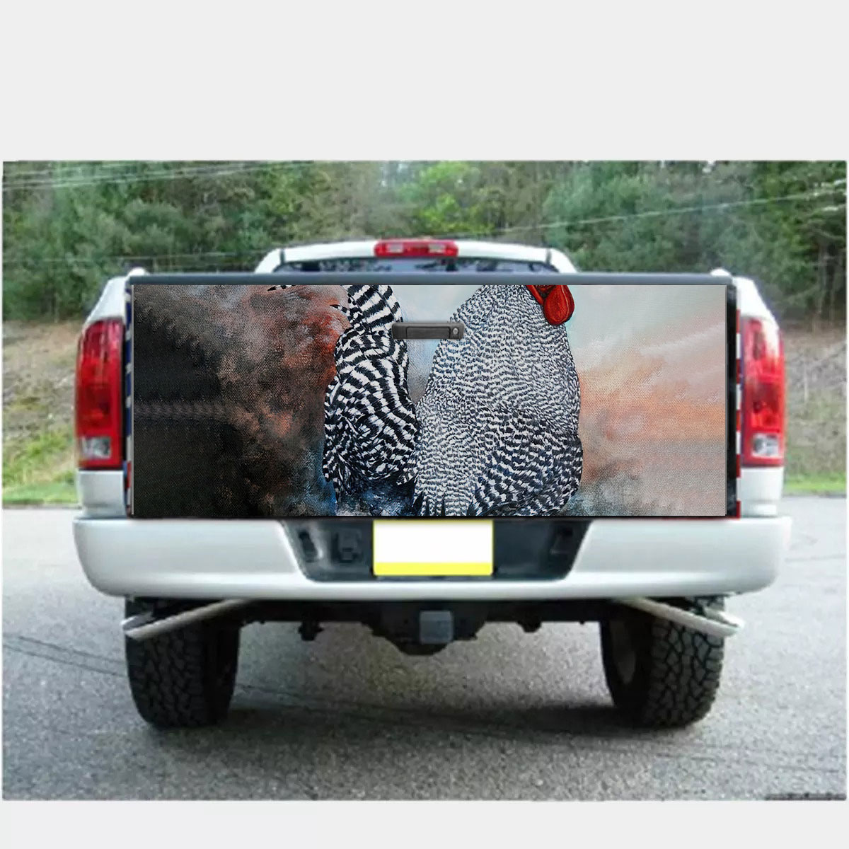 Chicken Pattern 3 Fabulous Truck Bed Decal
