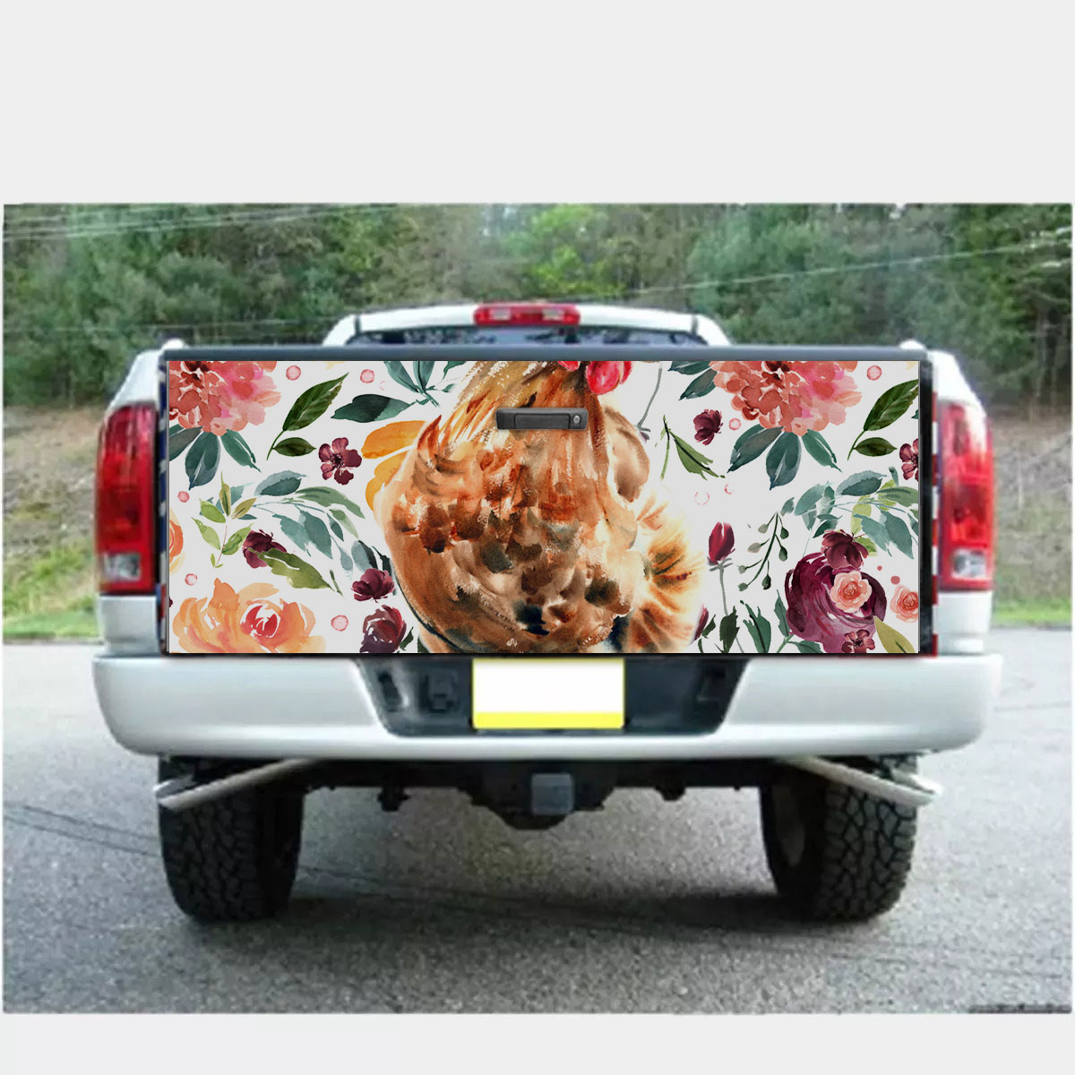 Chicken Pattern 4 Fabulous Truck Bed Decal