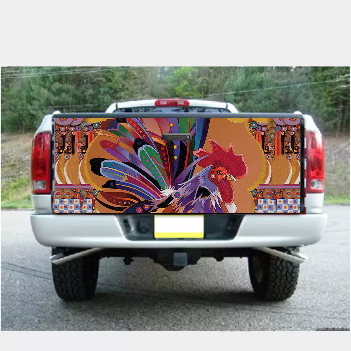 Chicken Pattern 5 Fabulous Truck Bed Decal