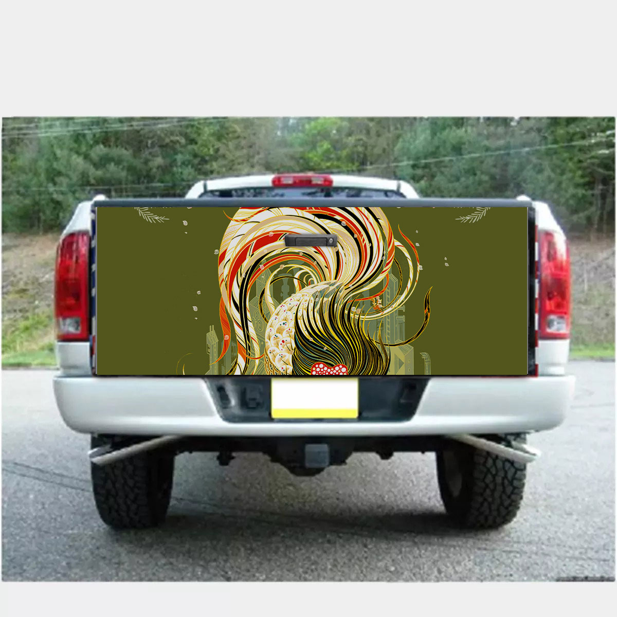 Chicken Pattern 9 Fabulous Truck Bed Decal