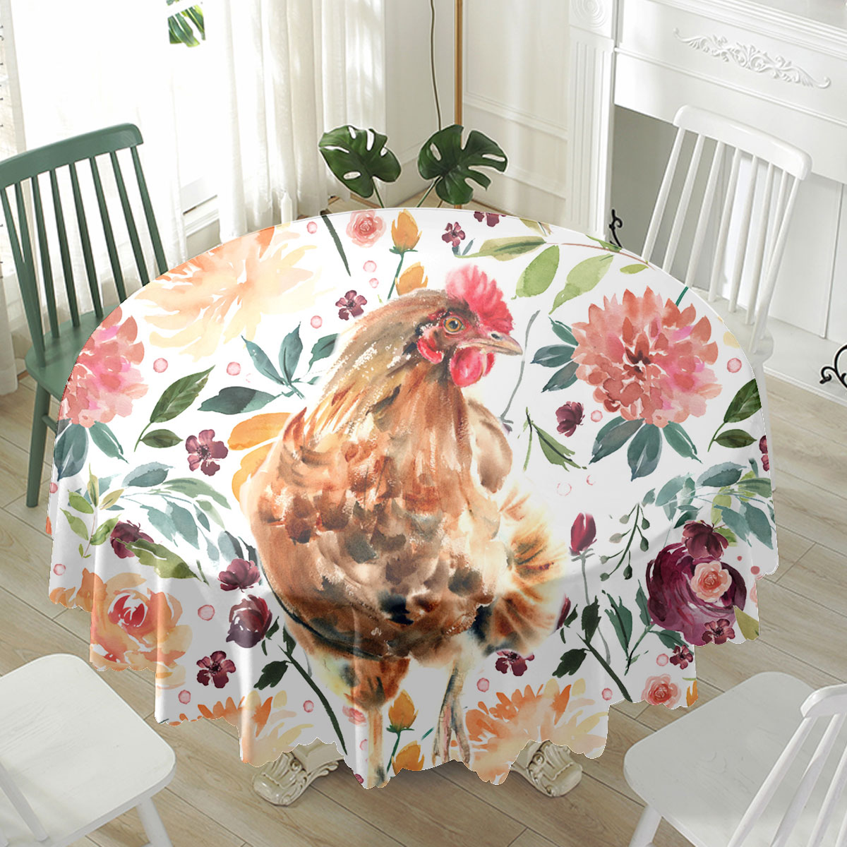 Chicken Pattern 4 Fabulous Waterproof Tablecloth