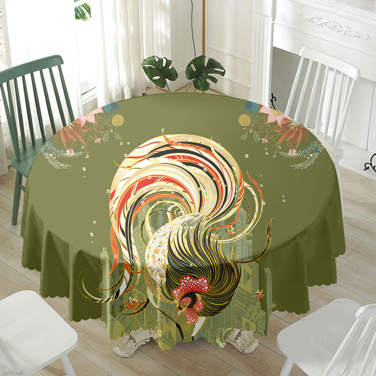 Chicken Pattern 9 Fabulous Waterproof Tablecloth