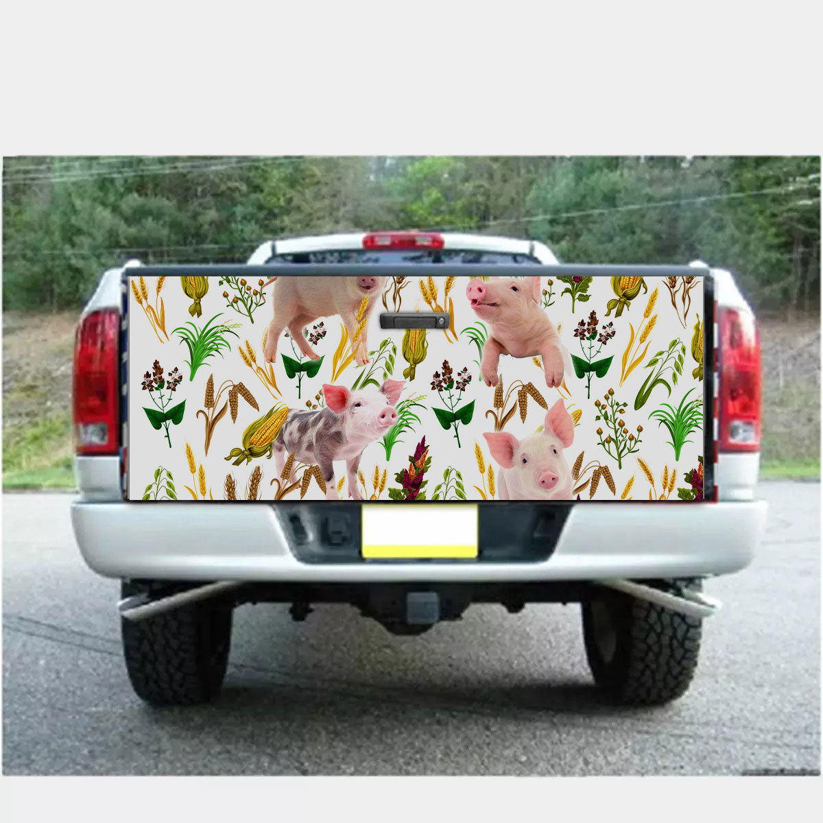 Pig Farm Wheat Pattern Truck Bed Decal