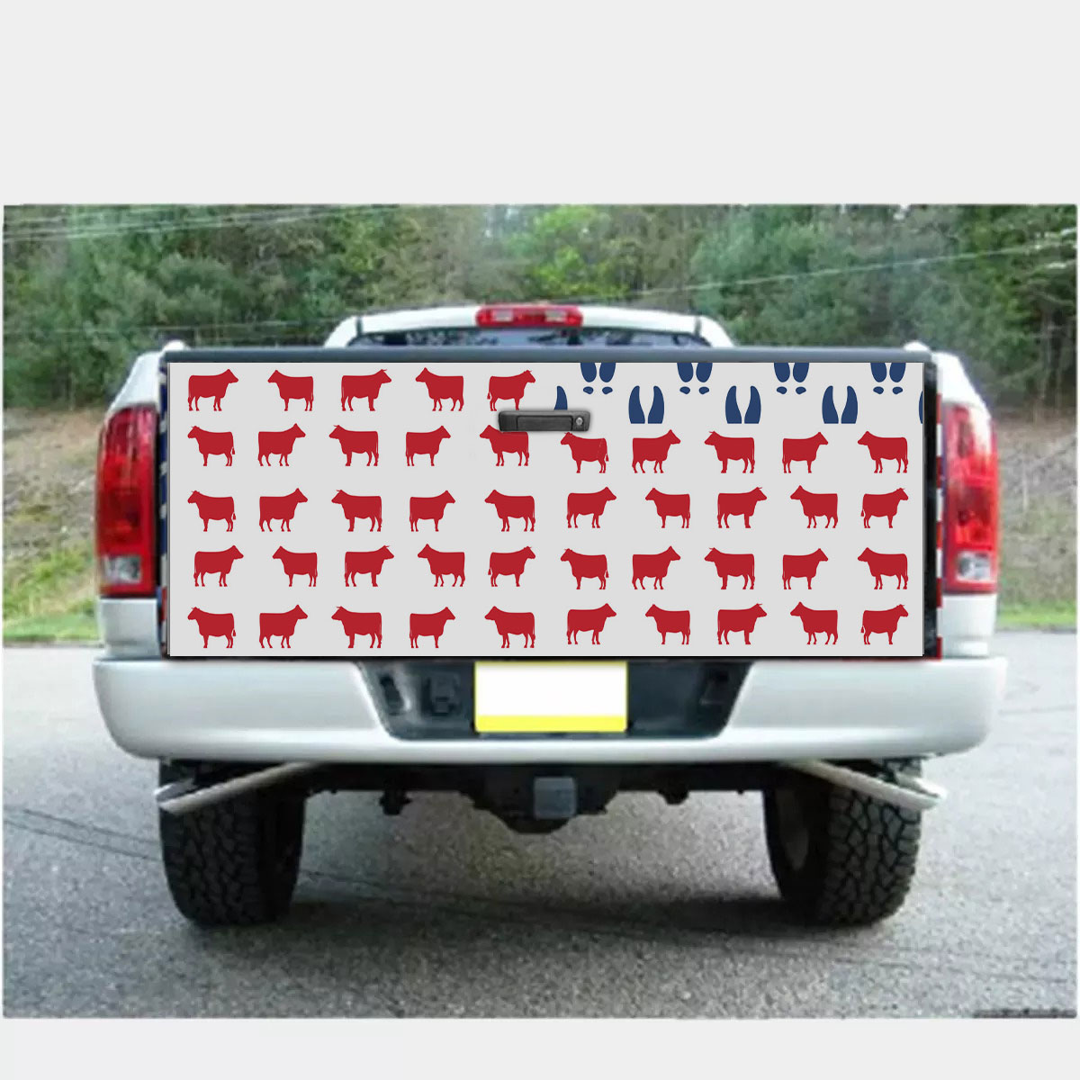 Black Angus Flag Pattern Truck Bed Decal