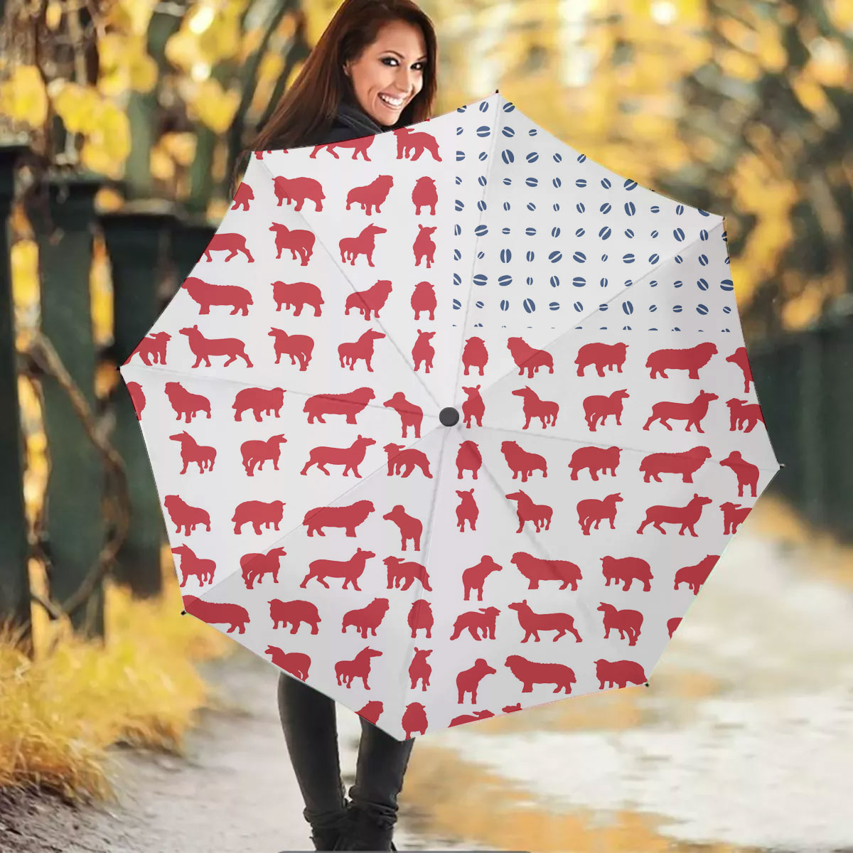 Sheep Flag Pattern Umbrella
