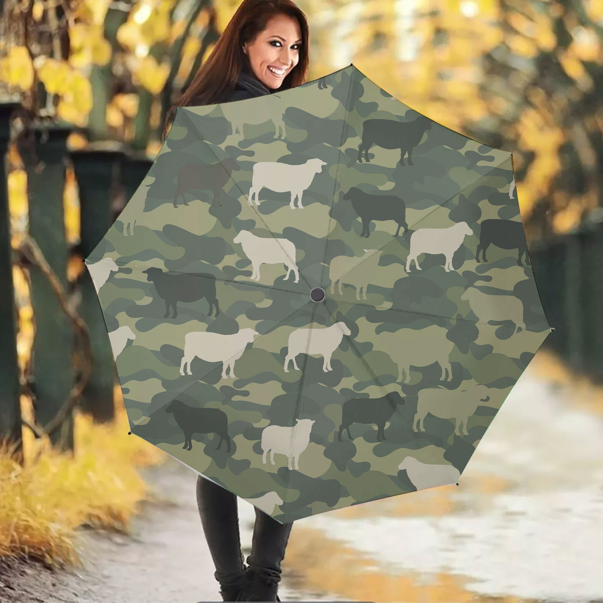 Sheep Camo Pattern Umbrella
