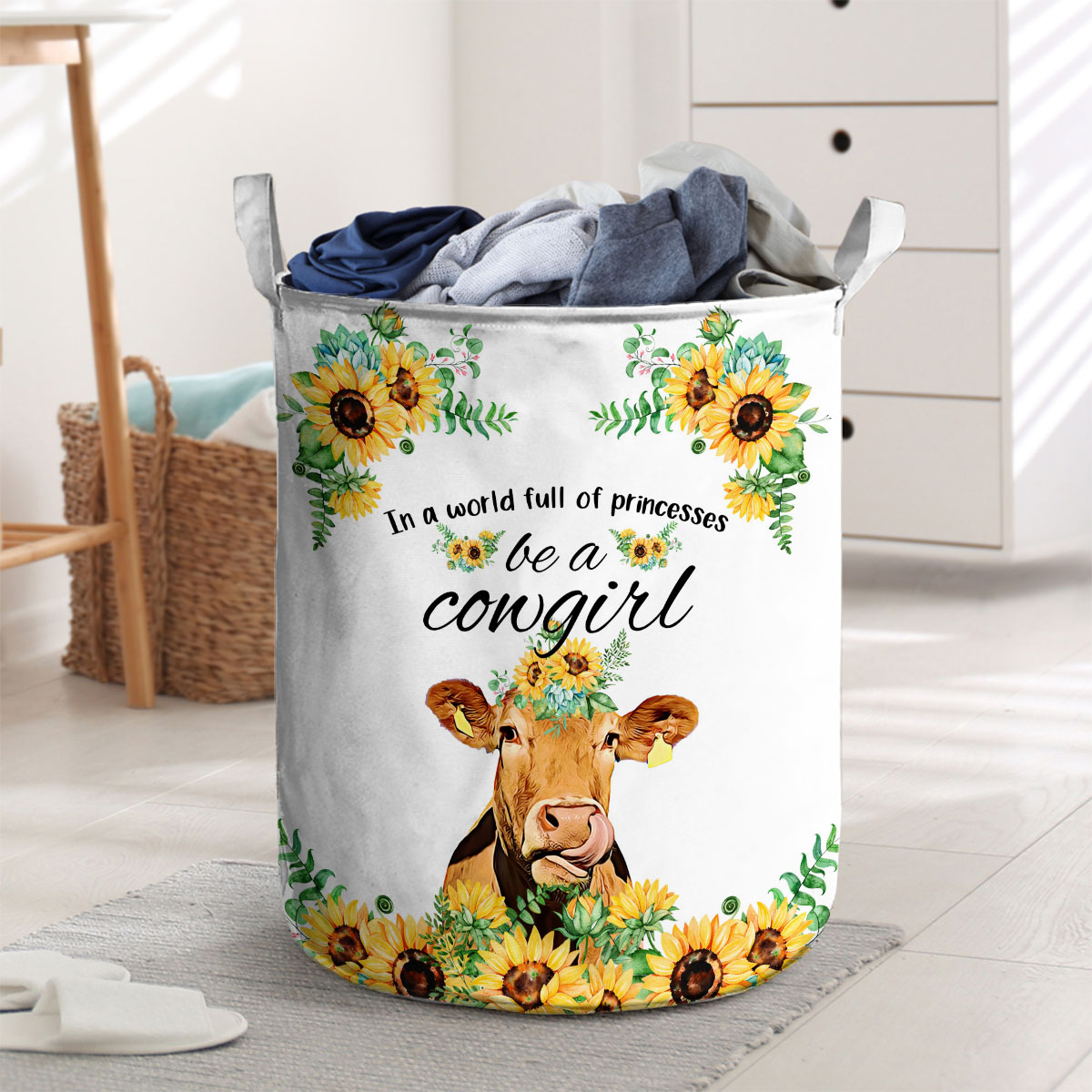 Beefmaster Be A Cowgirl Laundry Basket
