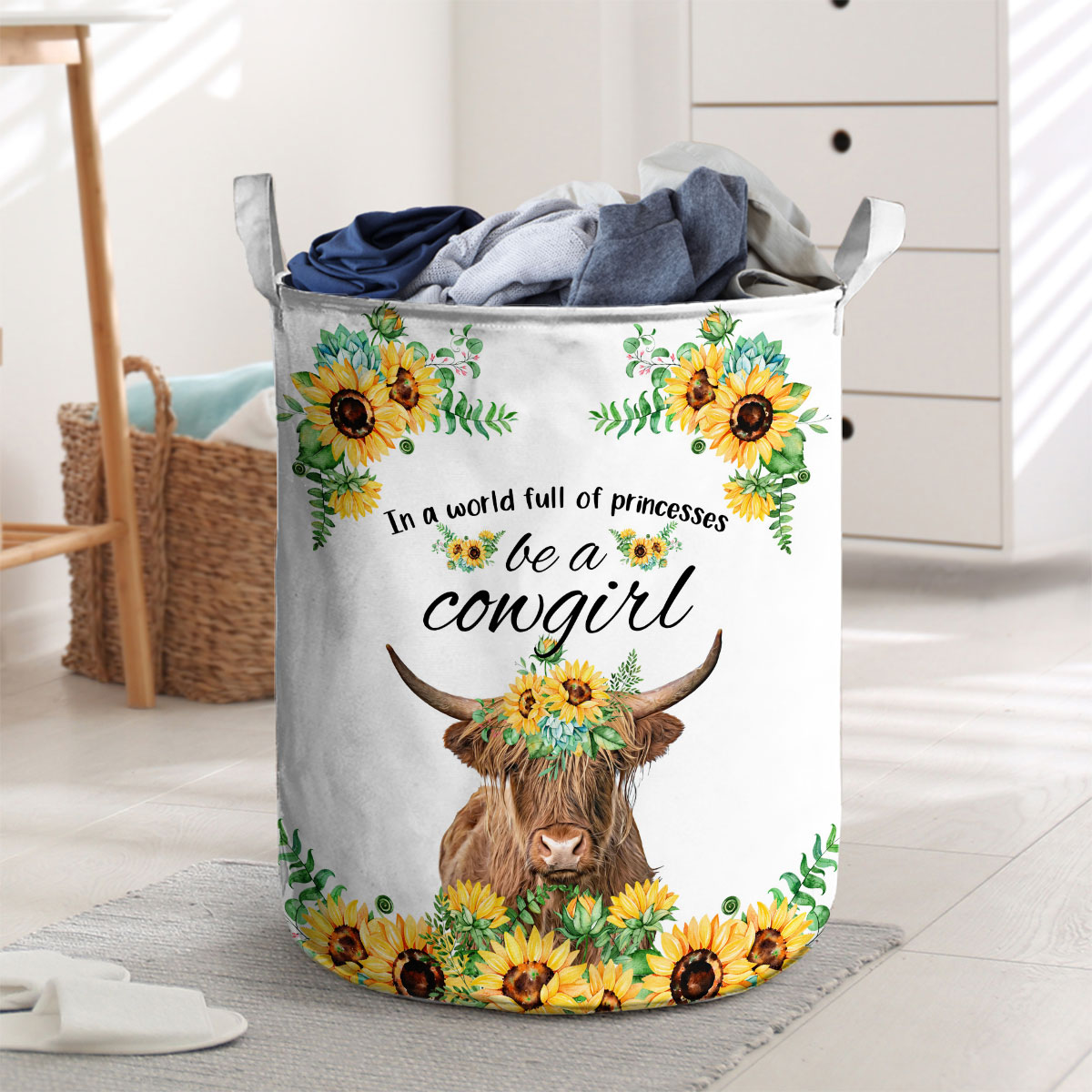 Highland Be A Cowgirl Laundry Basket