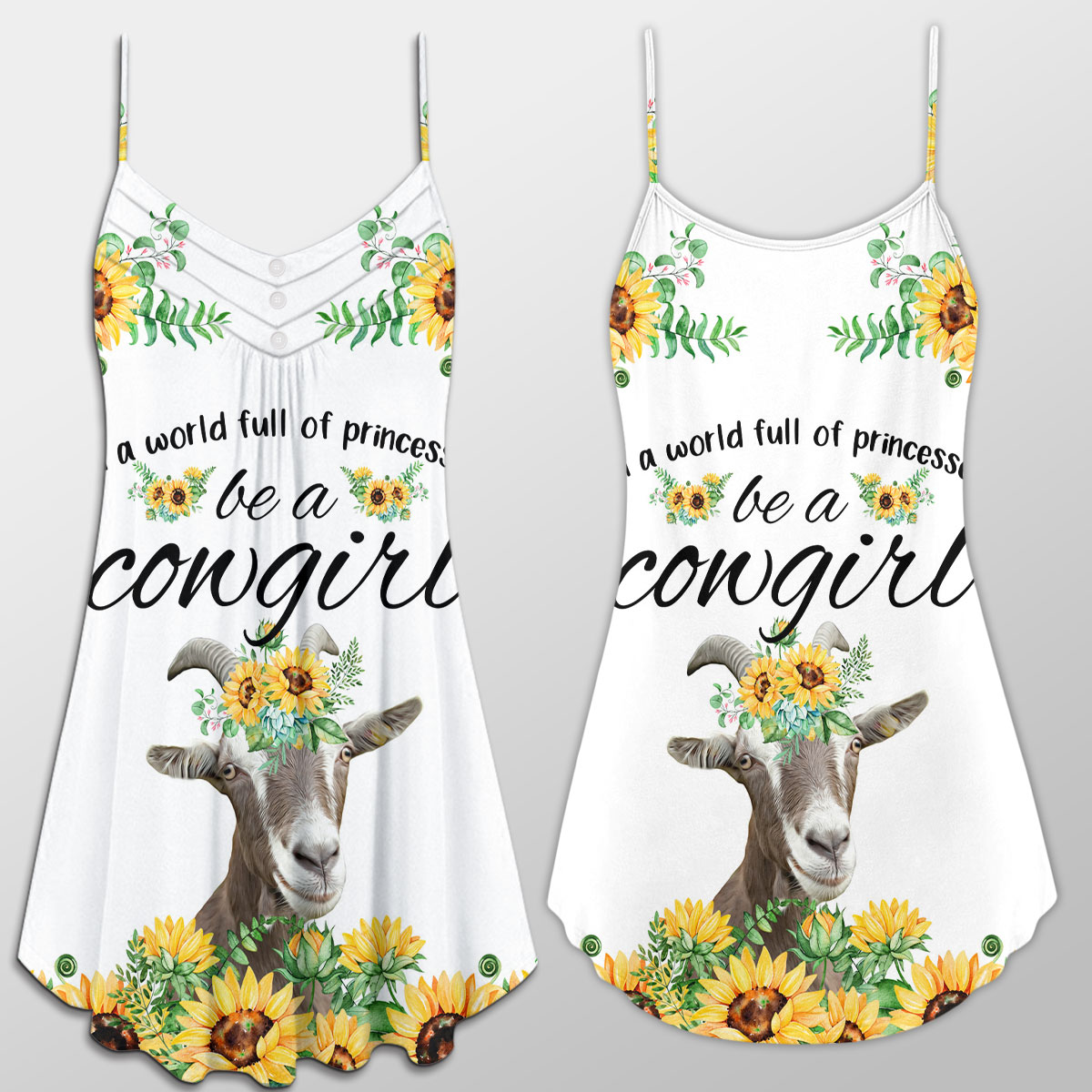 Goat Be A Cowgirl Suspender Dress