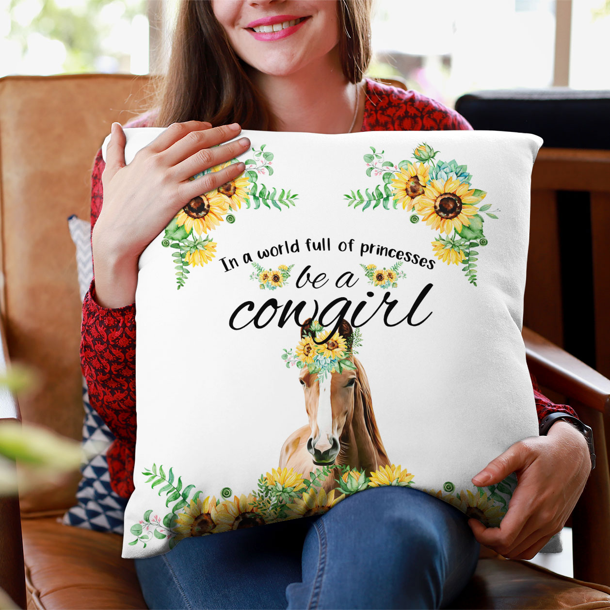 Horse Be A Cowgirl Pillow Case