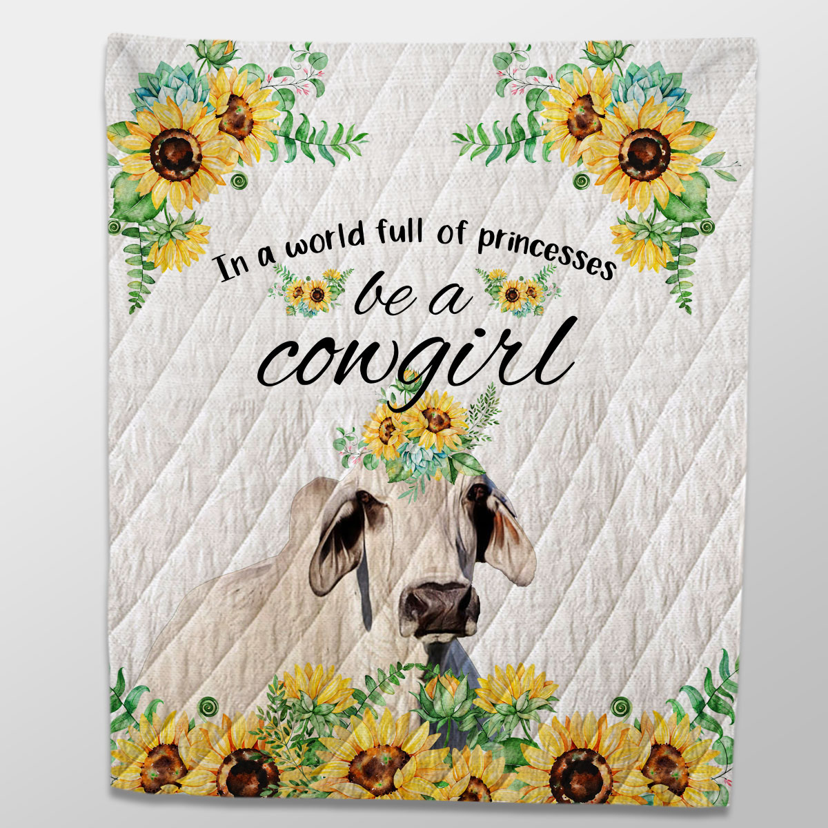 Brahman Be A Cowgirl Quilt