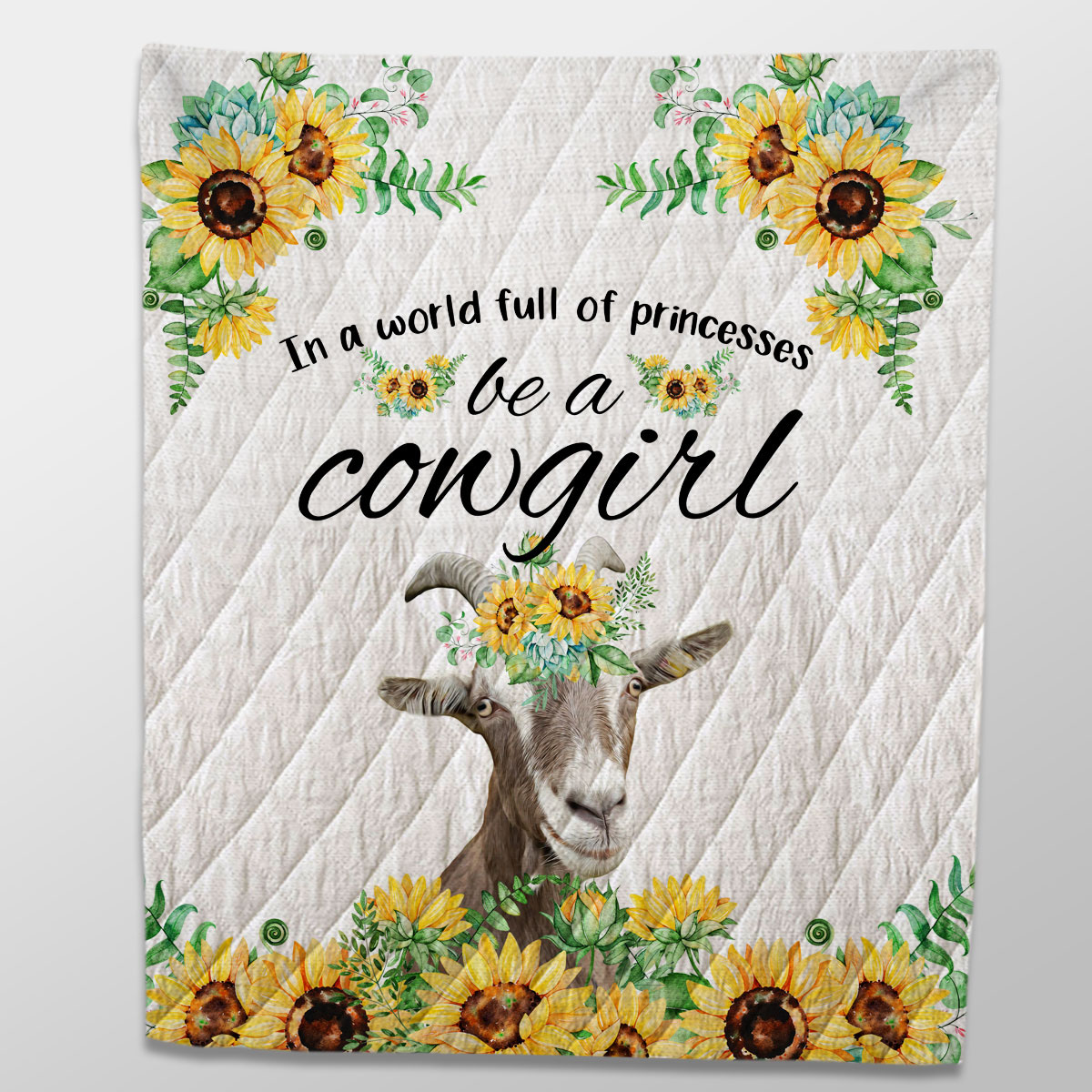 Goat Be A Cowgirl Quilt