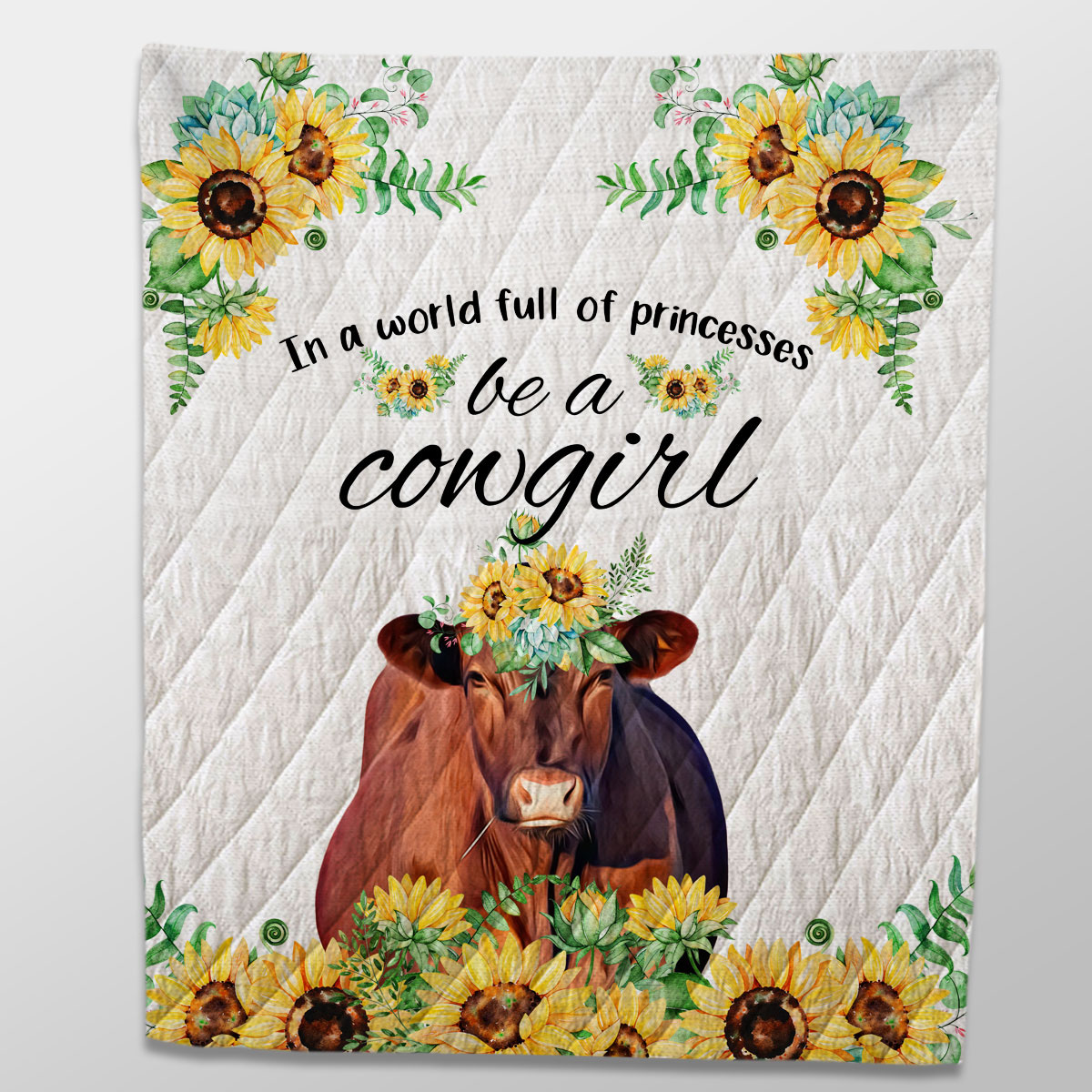 Red Angus Be A Cowgirl Quilt